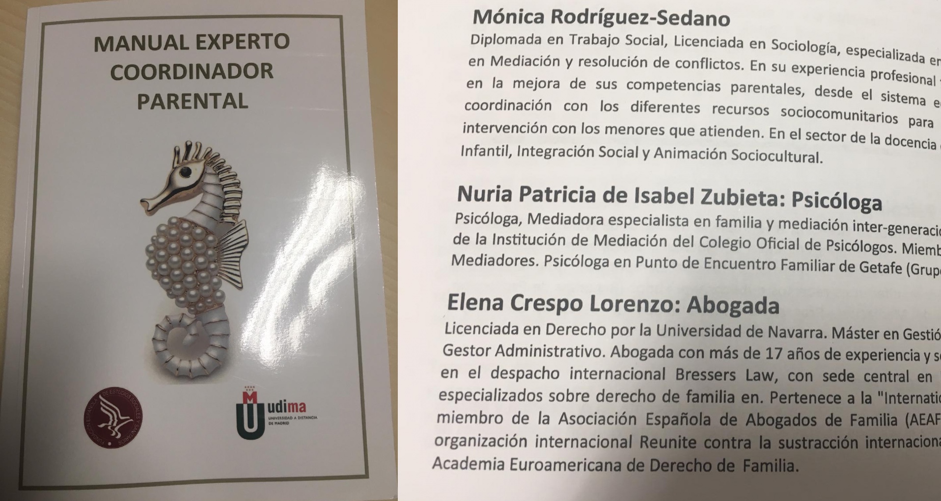 Elena Crespo, coautora del ‘Manual Experto Coordinador Parental’ de UDIMA